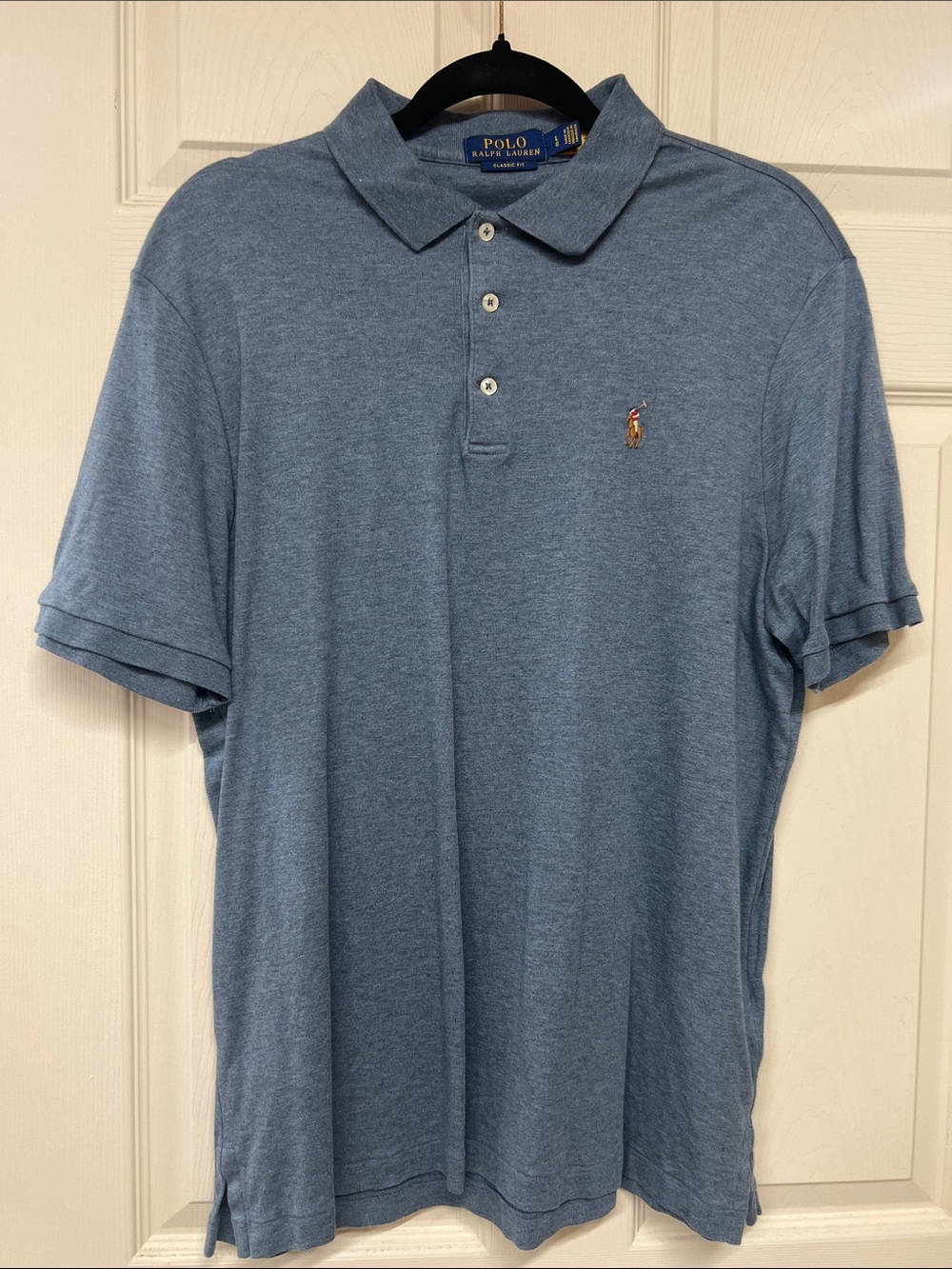 Polo by Ralph Lauren Heather Slate Blue Short-Sleeve Polo